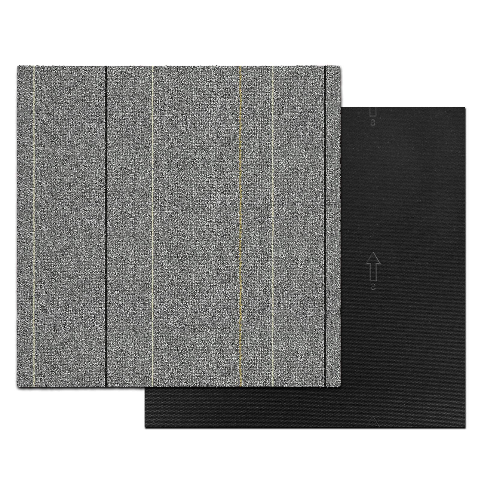 casa pura Dalle Moquette Intérieur - Moquette Épaisse | Carreaux Autoportants 50x50cm | Moquette Bureau, Commerce, Maison | Grise - 24 Pièces, 6m²