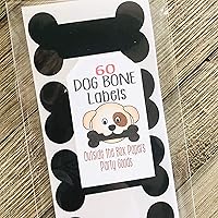 Vista 3 de Dog Bone - Etiquetas de vinilo para pizarra (60 unidades)