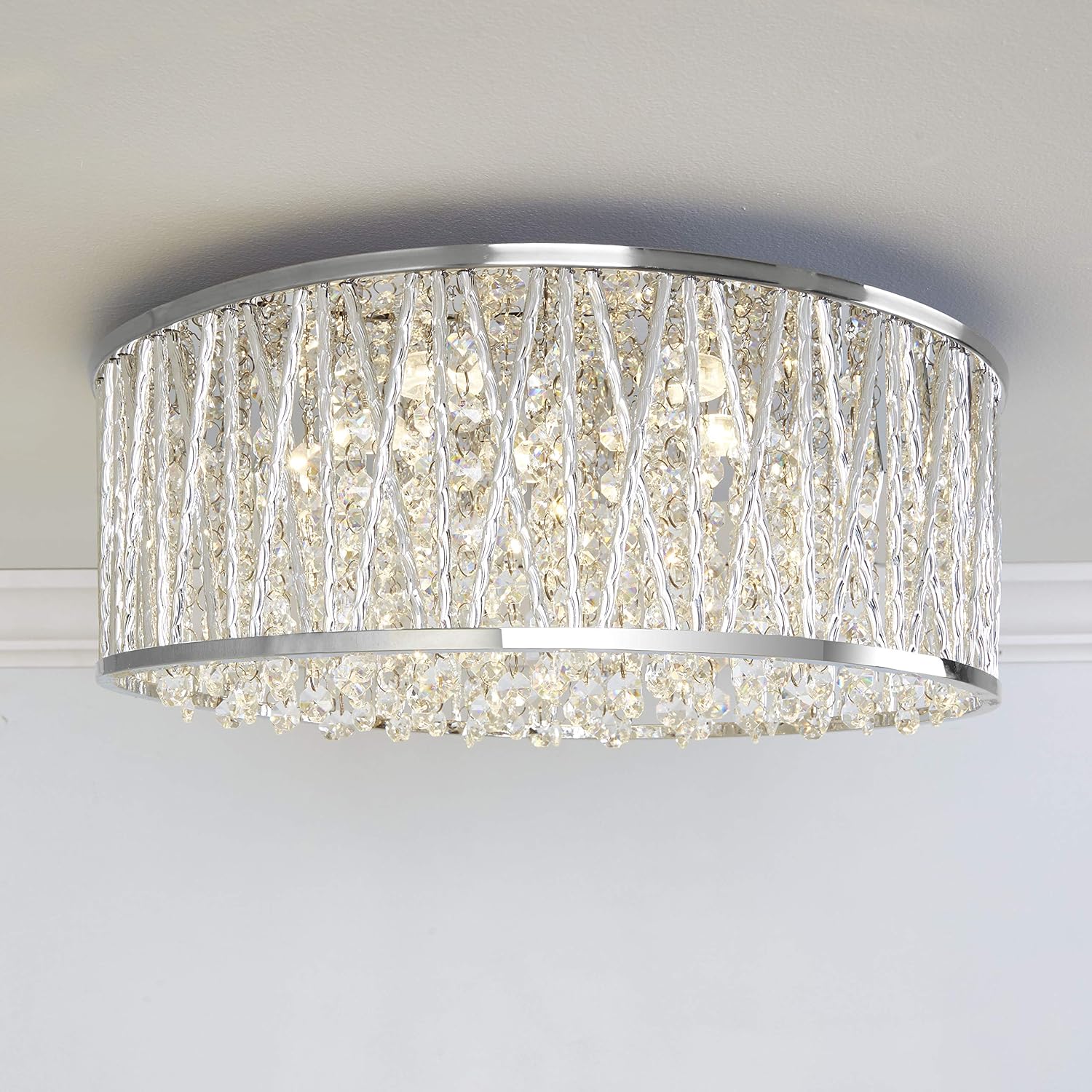 Black Friday - 70% OFF Decor Therapy CH1430 LED Semi Flush Mount Ligh, Chrome