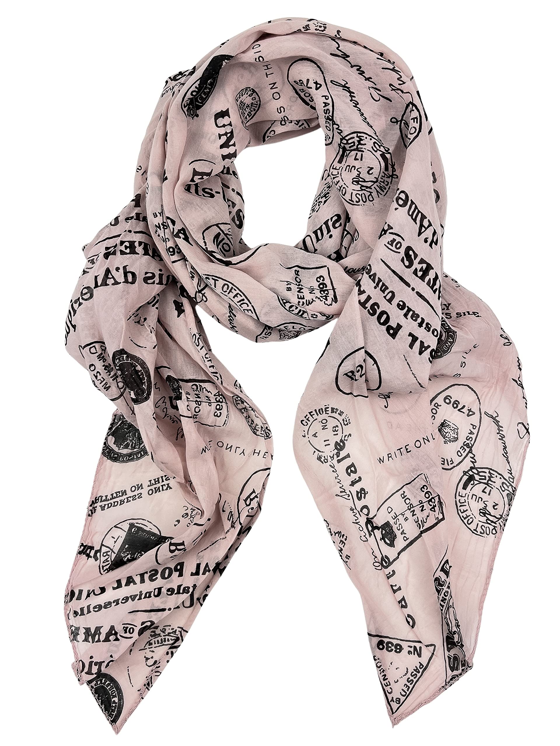 Passport Scarf Made in Italy with Silk Content 150 cm x 80 cm