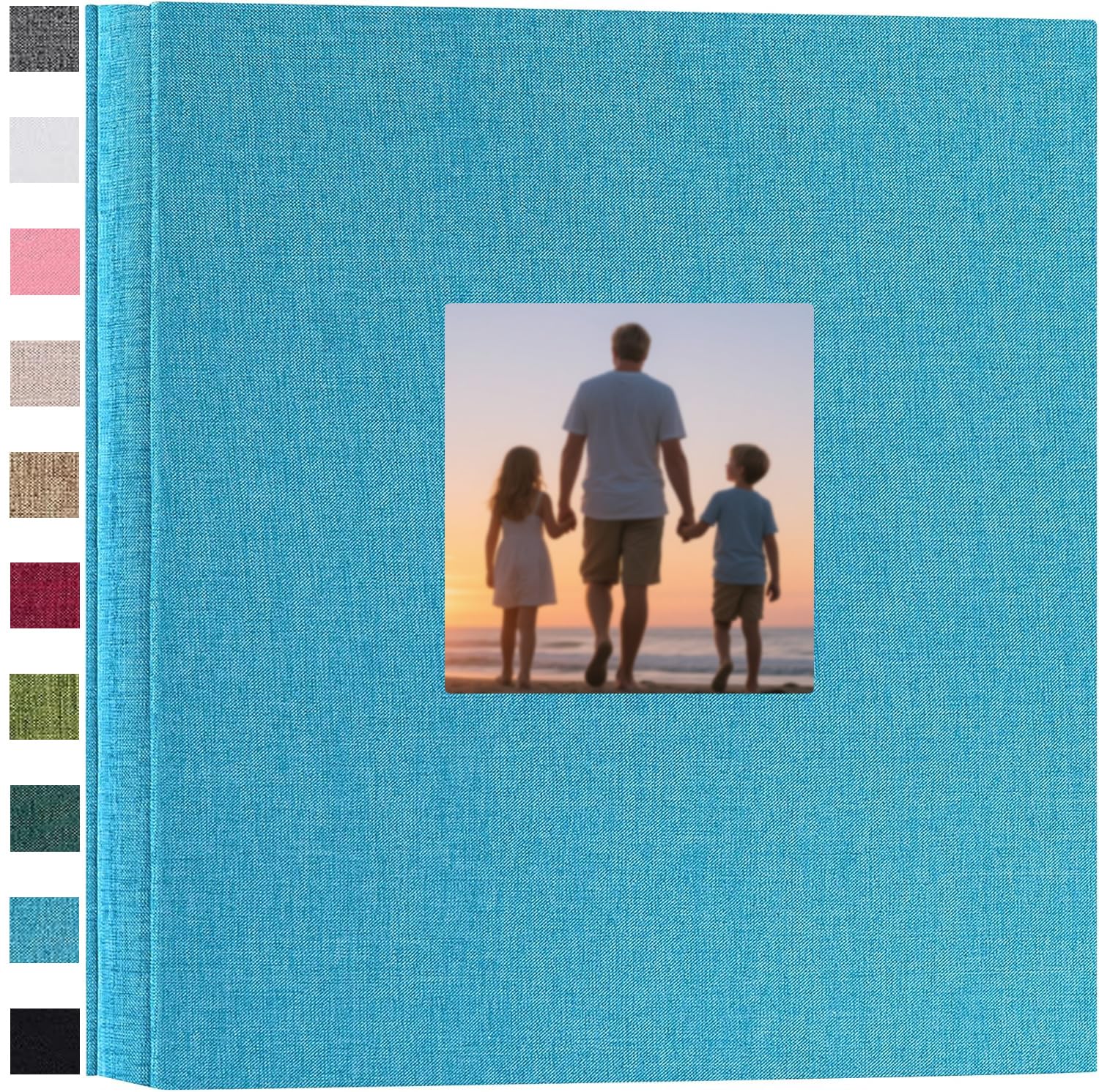 Ponping Linen Hardcover Photo Album 6x4 600 Photos Large Capacity for Family Wedding Anniversary Baby Vacation