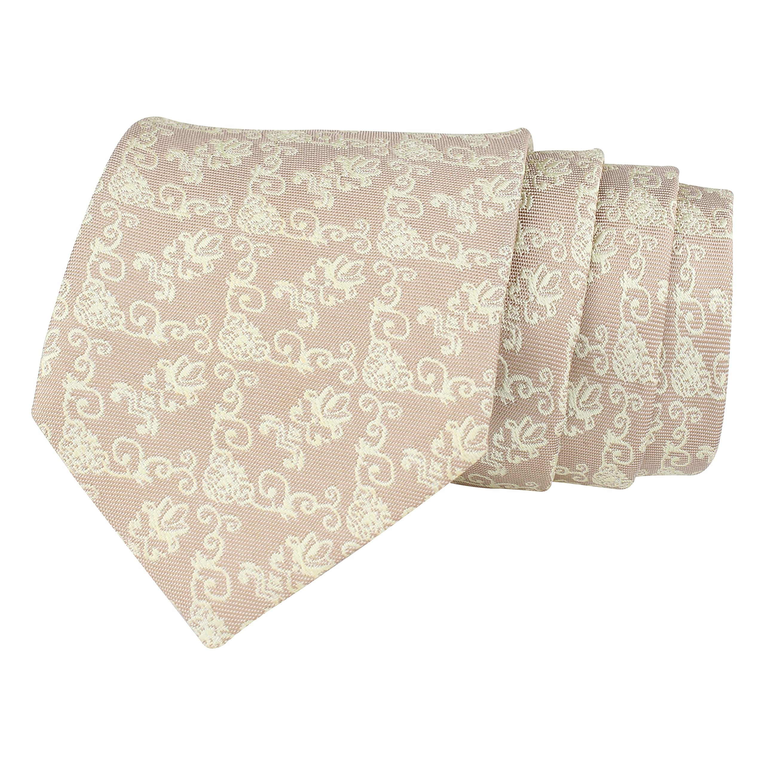 Kavove The Artistic Abstract Beige Necktie For Men-image-48