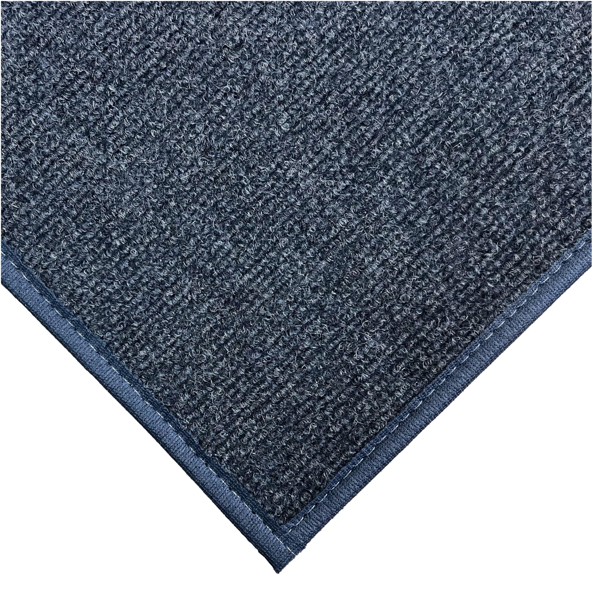 KOECKRITZ 10'x10' - Deep Blue Sea - Roanoke Indoor Outdoor Area Rug – Solid Pattern, Low Pile Carpet for Patio, Deck, Porch, Living Room, Bedroom,