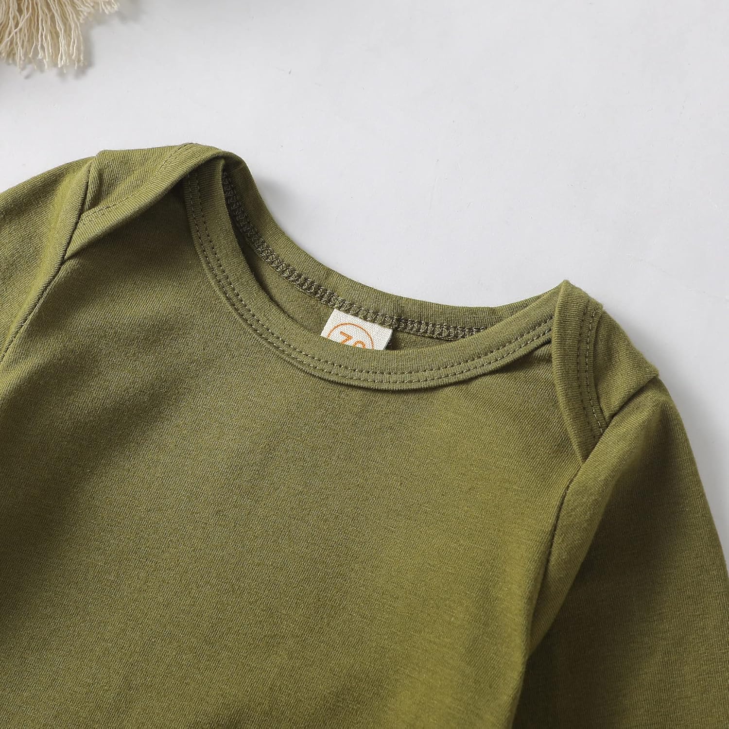 OPAWO Newborn Baby Knotted Gowns with Mitten Cuffs and Hat Baby Sleeper Gowns Coming Home Outfit for Baby Boy Girl 0-6 Months