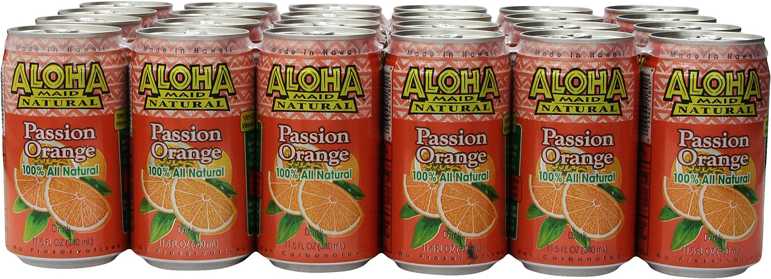 Juice, Passion Orange, 11.5 Fl Oz (Pack of 24)