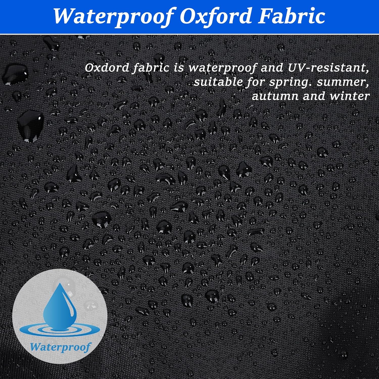 Round BBQ Grill Cover for 18 Inch Charcoal Grills Waterproof, Fade Resistant, UV Resistant Kettle BBQ Grill Cover with Hook & Loop Strap, Dome Smoker Cover, Black (18in)