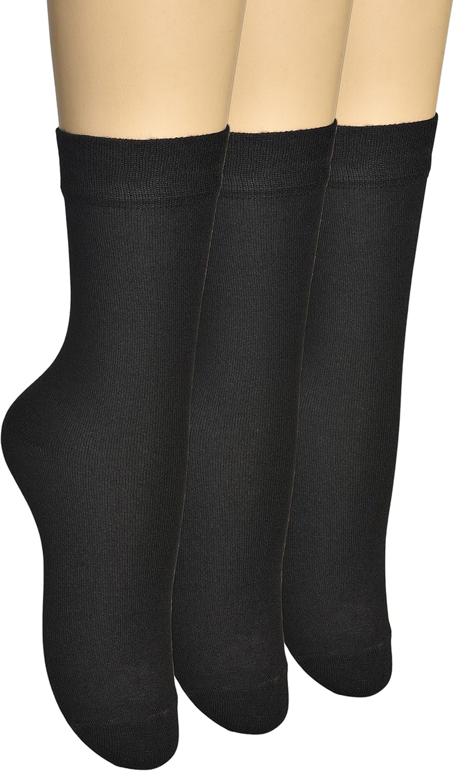 Women's Thin Rayon Dress Socks - Casual Color Crew Socks, Comfort Seam - Image 4