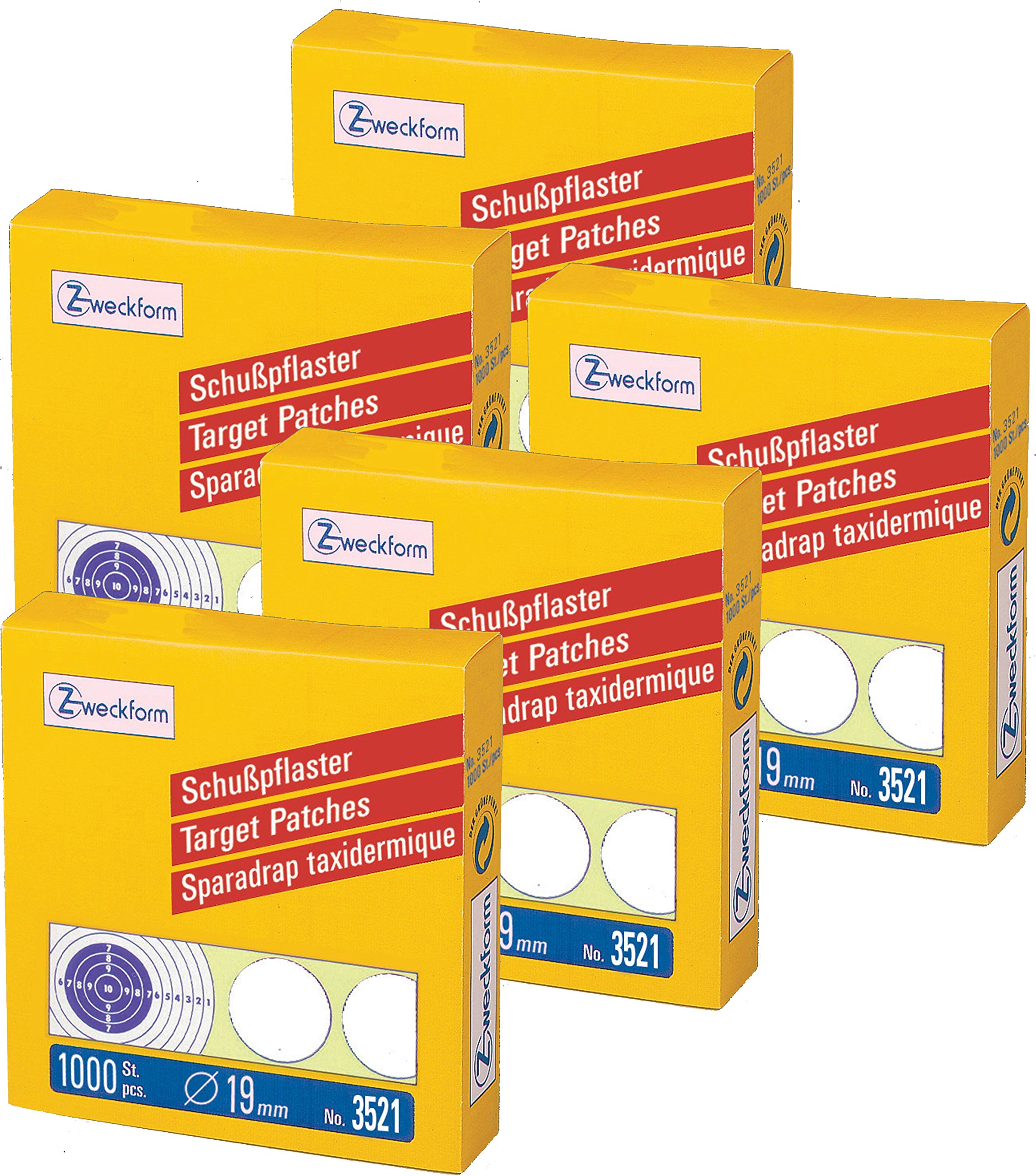 Étiquettes Avery Zweckform Bourre Ø 19 mm renforcé bicolore noir et blanc 2 rouleaux de 2000 pièces