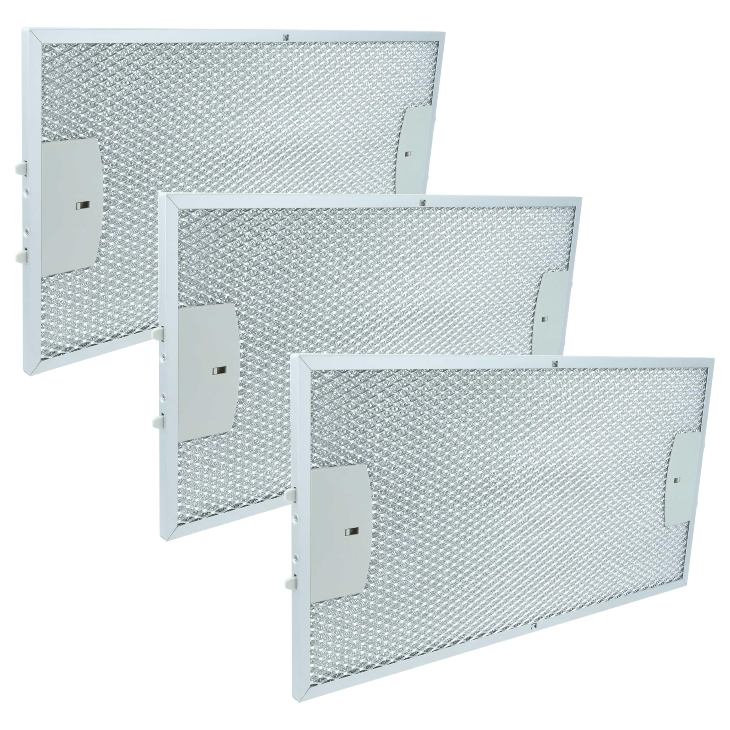 vhbw 3 x filtr metalowy filtr przeciwtłuszczowy kompatybilny z Siemens LI46630SD04, LI46630SD03, LI46630TI/01, LI46630TI/02, LI46630SD01 okap kuchenny, metal