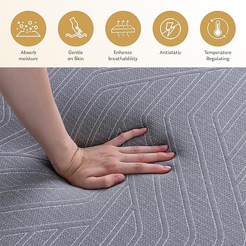 Miniatura 3 de EGOHOME - Colchón individual de 10 pulgadas, colchón de espuma viscoelástica de gel de cobre en una caja, colchón terapéutico para aliviar el dolor