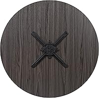 Vista 6 de BizChair Mesa de conferencias redonda multiusos de 36 pulgadas en gris rústico para oficina