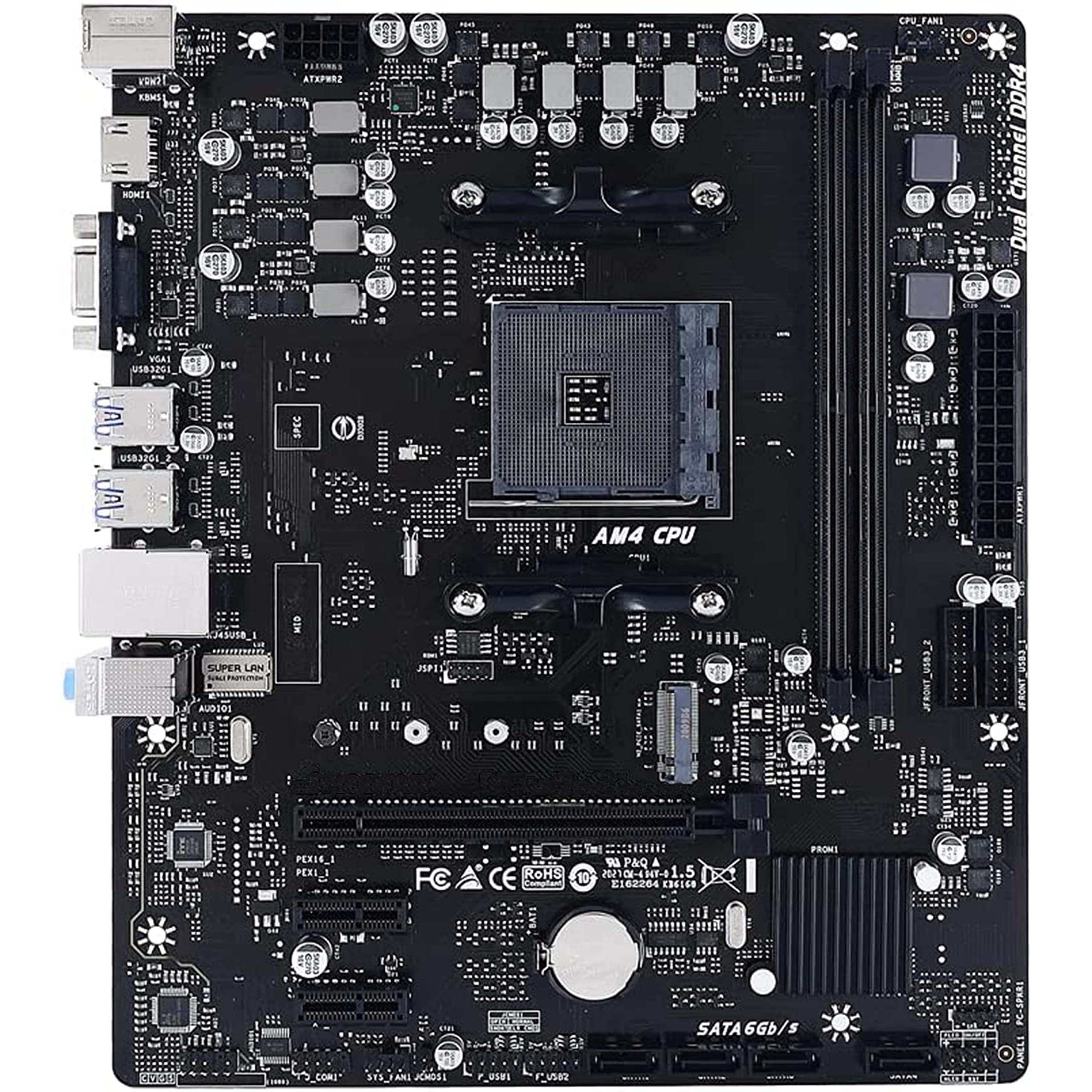 SIMPLETEK – Karta główna AM4 AMD B550 Micro-ATX | RYZEN 3 5 7 9 MAX 64GB | 1X SLOT M.2 PCIE 3.0 | DDR4