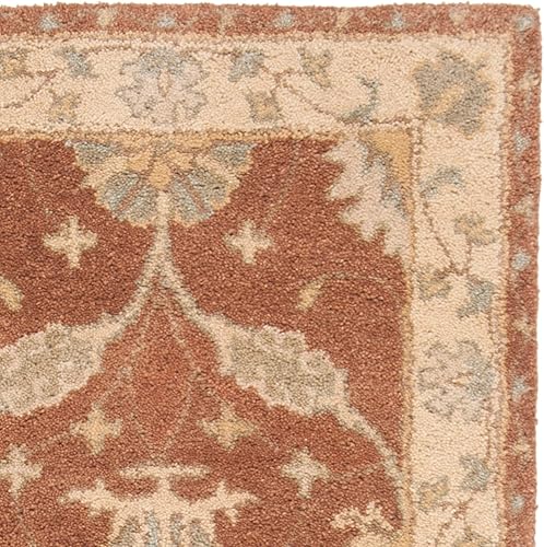 Miniatura 3 de SAFAVIEH Antiquity Collection AT315A - Alfombra de pasillo de lana oriental tradicional de primera calidad, 2 pies 3 pulgadas x 14 pies, marrón y