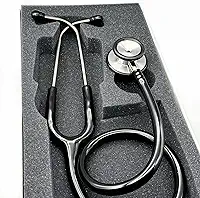 Estetoscópio Adulto Duplo Inox Eternity Es1501 BIC Preto - Ideal enfermagem e estudantes 05 Anos de Garantia