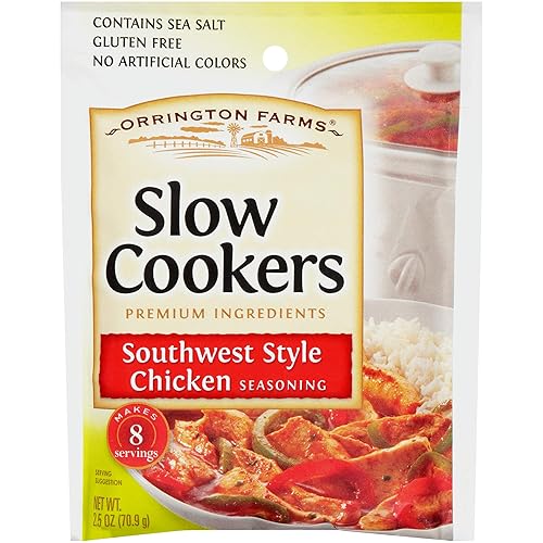Orrington Farms Slower Cookers Southwest Style - Condimento para pollo, 2.5 onzas (paquete de 12)