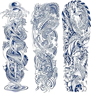 Amazon Com Temporary Tattoos Dragon
