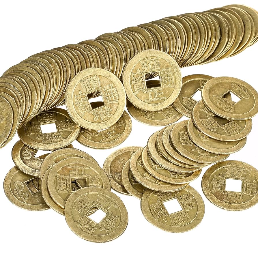 中国花銭　吉語銭 開元通宝 花銭 鳳凰と龍 穴銭 古銭 中国 美品 | ミスターコインズ