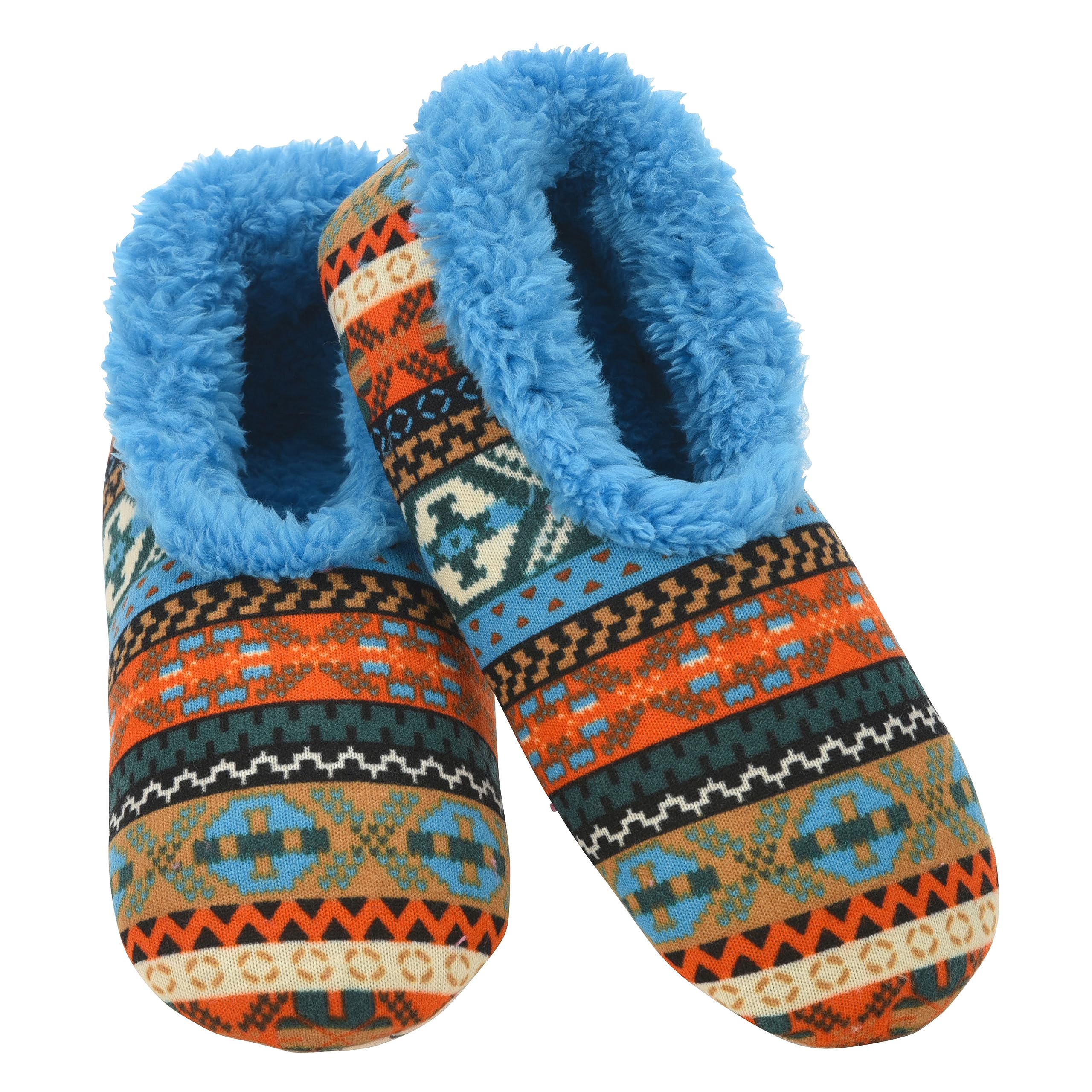 SnooziesNordic Sherpa-Lined Cozy Slipper Socks for Women Indoor, Womens Warm Slippers for Winter, Soft Slippers for Women