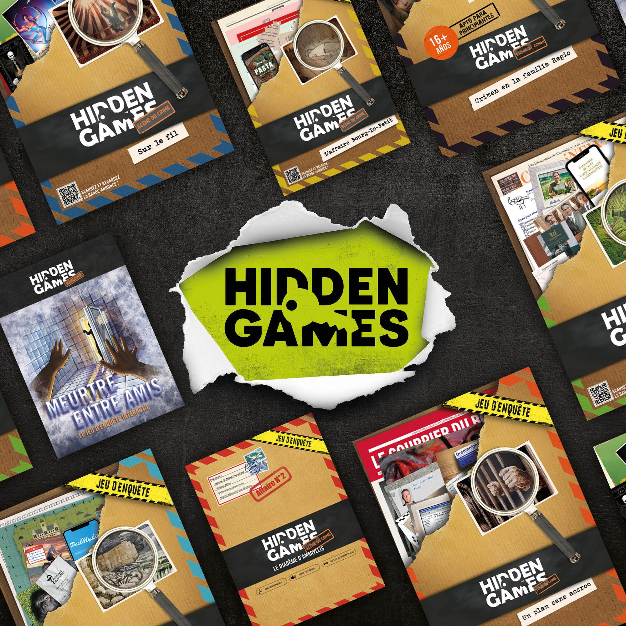 Hidden Games Hangover - Meurtre entre amis - Le jeu d'enquête interactif - Française - Jeu réaliste et interactif d'enquête criminelle, jeu de détective passionnant, jeu d'escape room