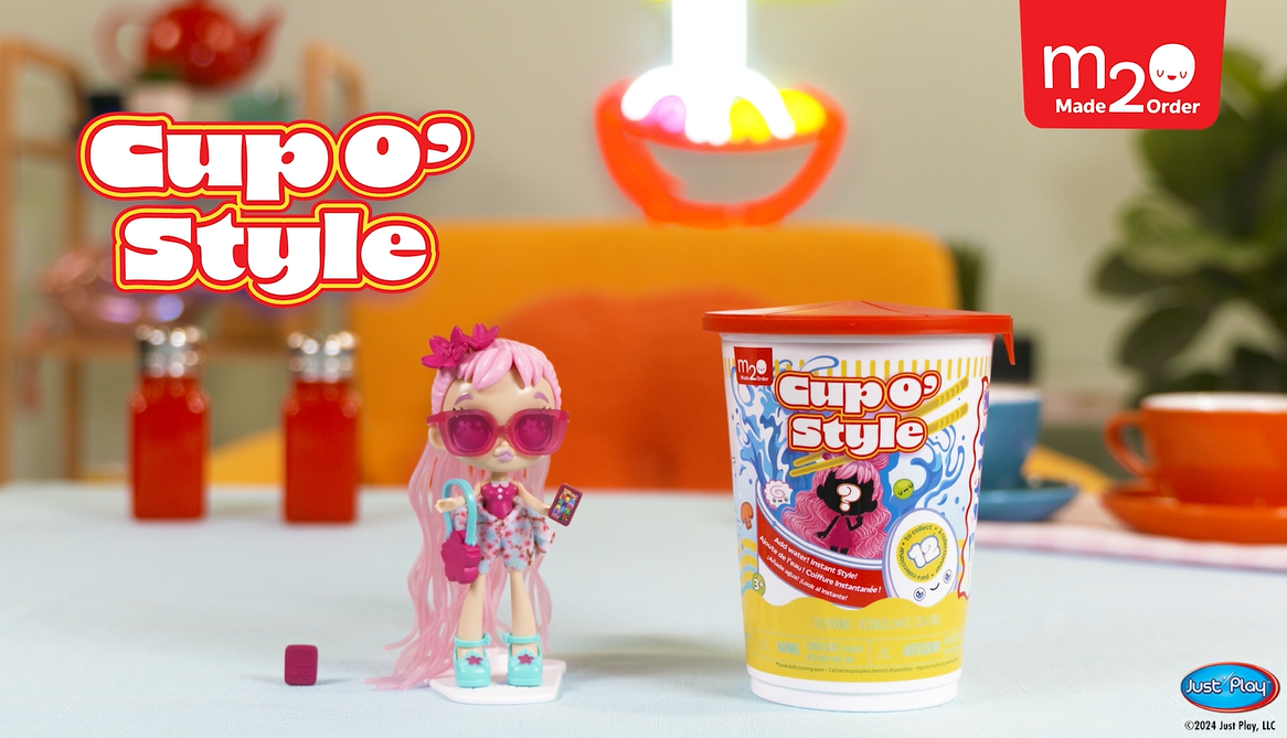 Just Play Made 2 Order Cup O' Style Puppe – 10,4 Cm, Mit Zubehör, Ramen-Design, Für Kinder Ab 3