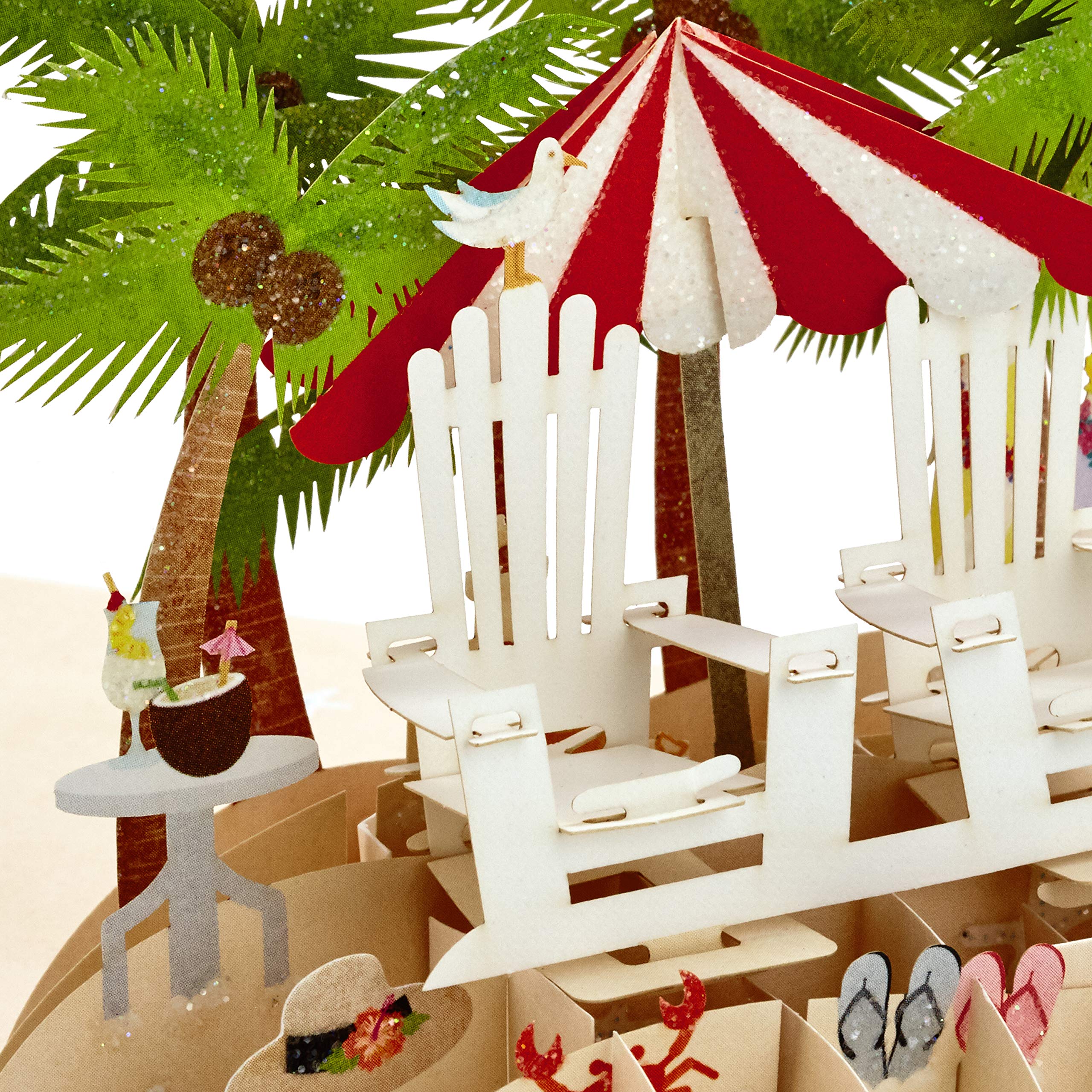 Hallmark Paper Wonder - Biglietto di auguri per anniversario, 3D, pop-up, colore: Oro