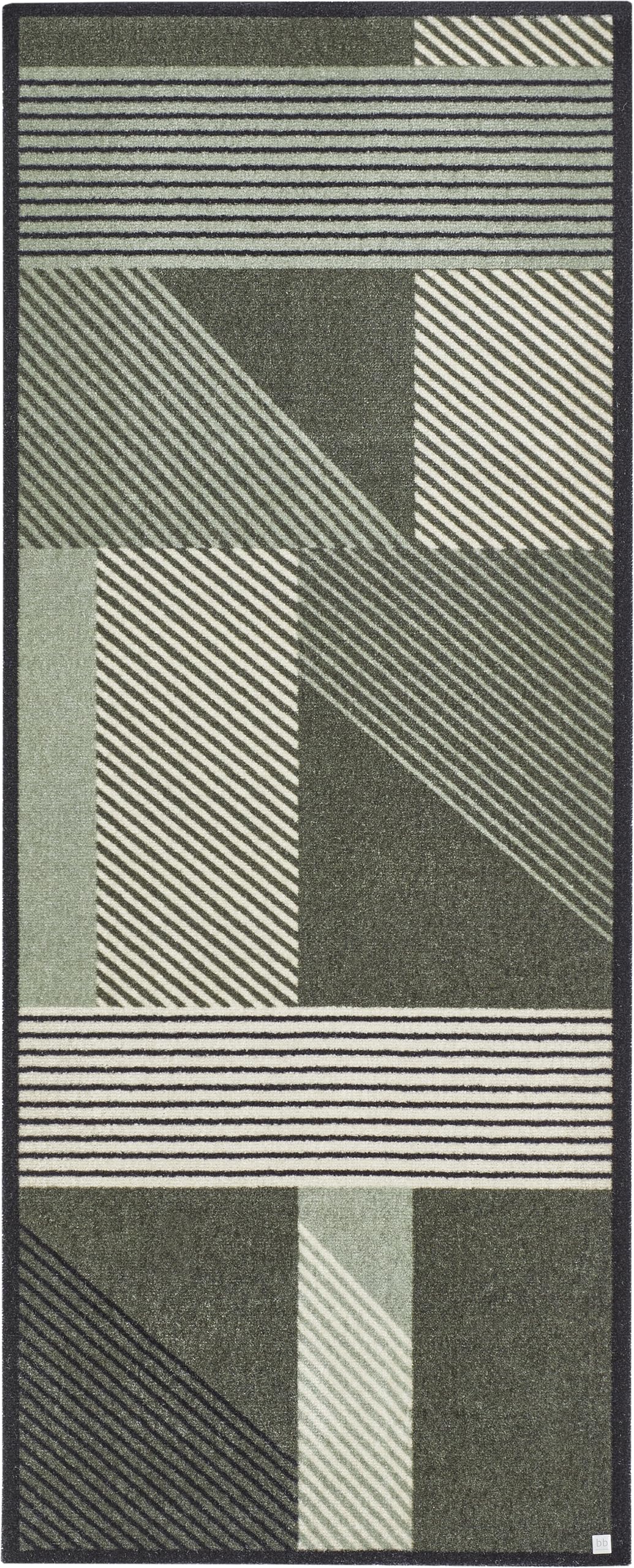 Paillasson lavable Barbara Becker tapis d'entrée absorbant vert