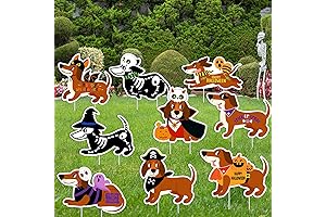 Charming Halloween Yard Signs for Canine Companions