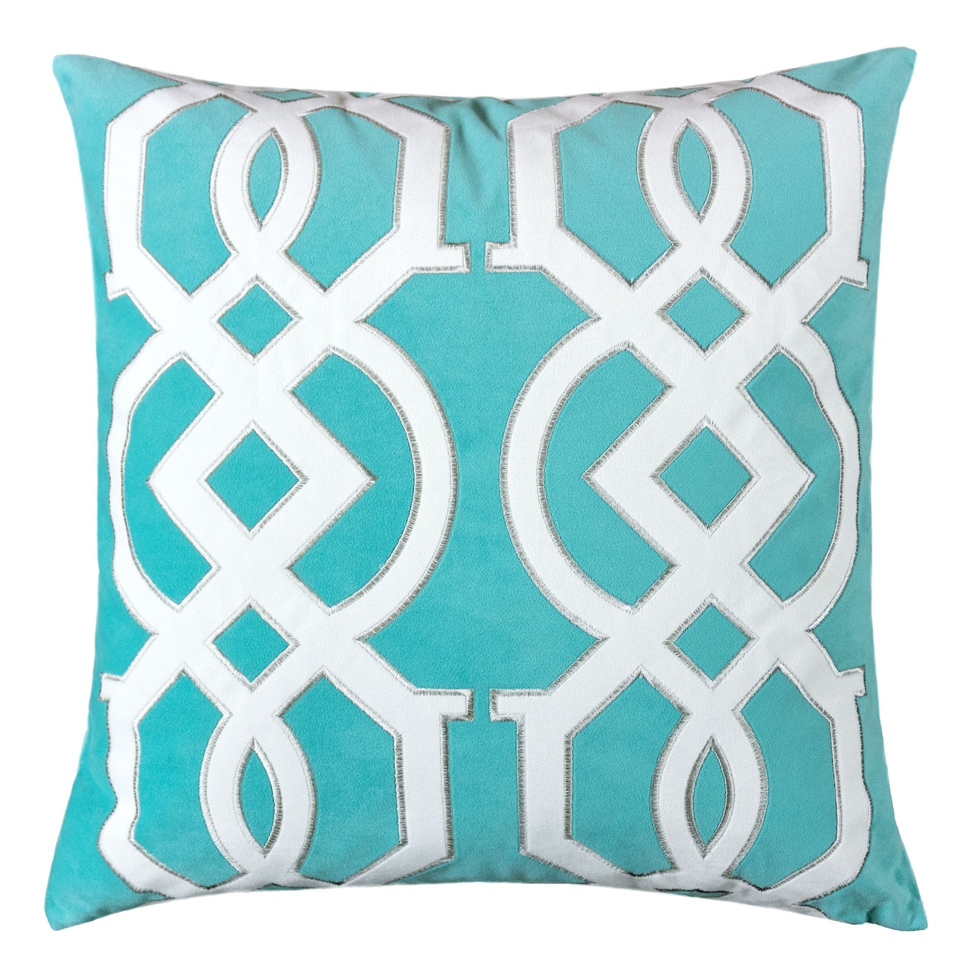 Homey COZY71149-Jessica Accent Pillow, Single, Turquoise