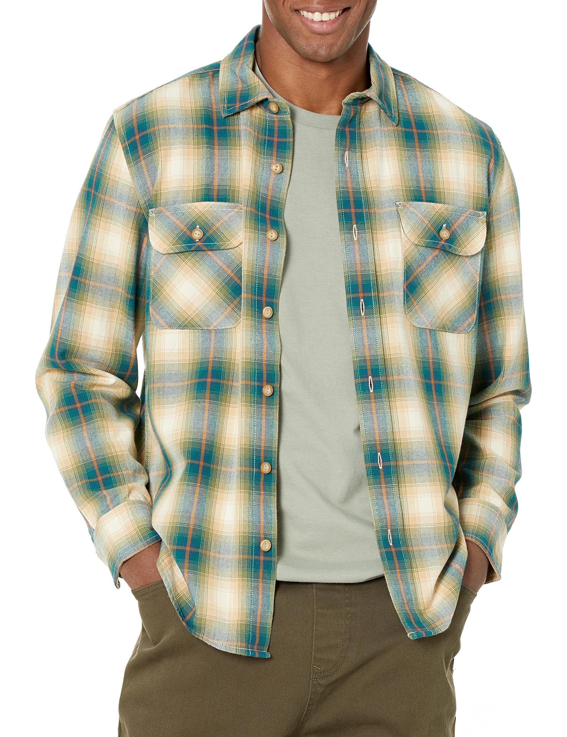 Pendleton Men's Long Sleeve Beach Shack Cotton Shirt