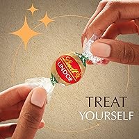 Vista 4 de Lindt LINDOR Trufas de chocolate con leche de avena, trufas de chocolate sin lácteos con centro de trufa suave y derretida, 5.1 onzas