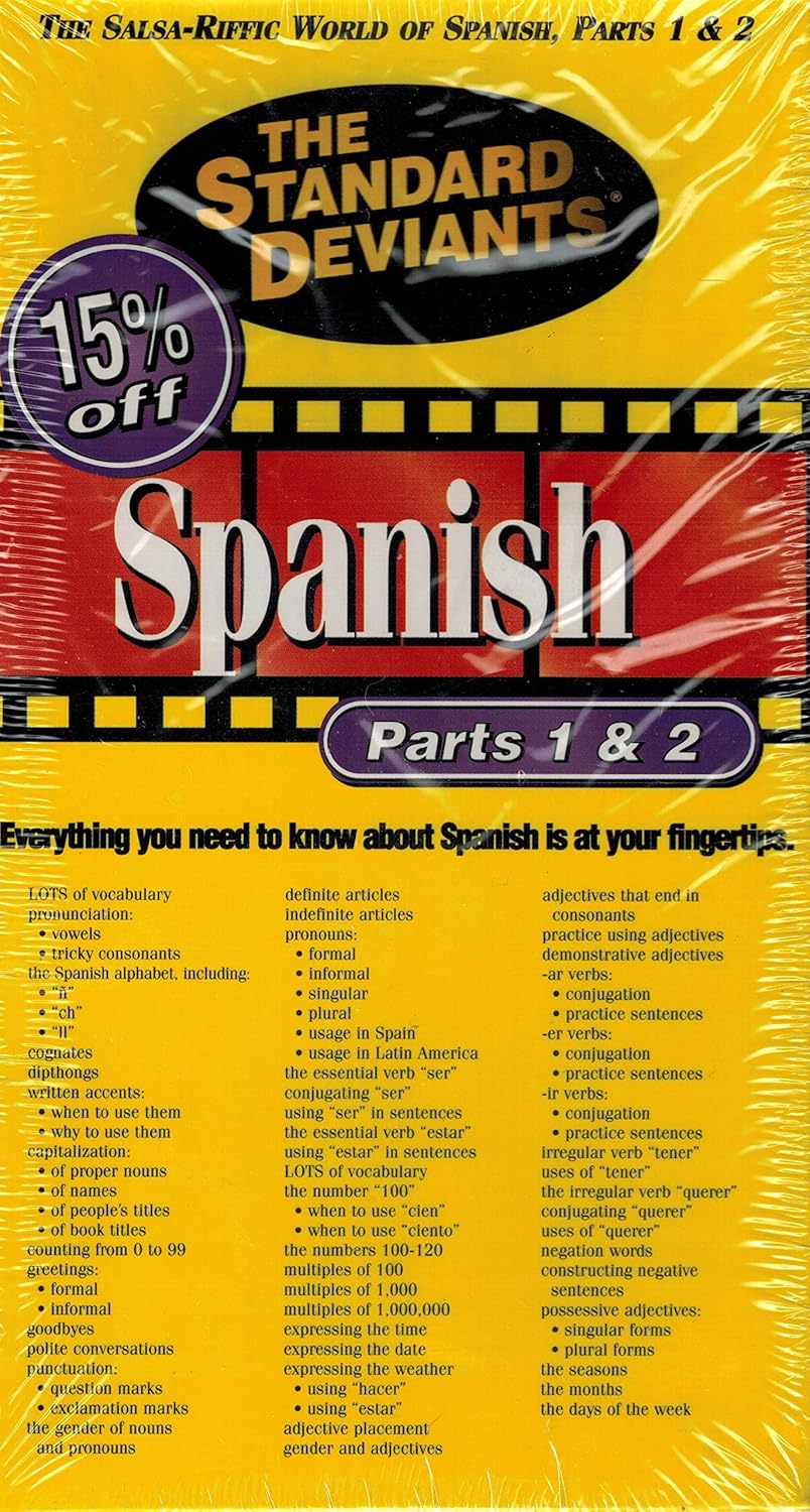 The Standard Deviants Spanish, Parts 1 & 2 [VHS