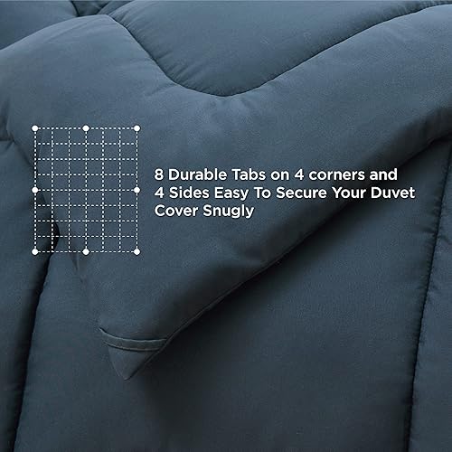 Miniatura 5 de Bedsure Paquete de relleno de edredón individual XL, sábanas individuales XL, color azul marino