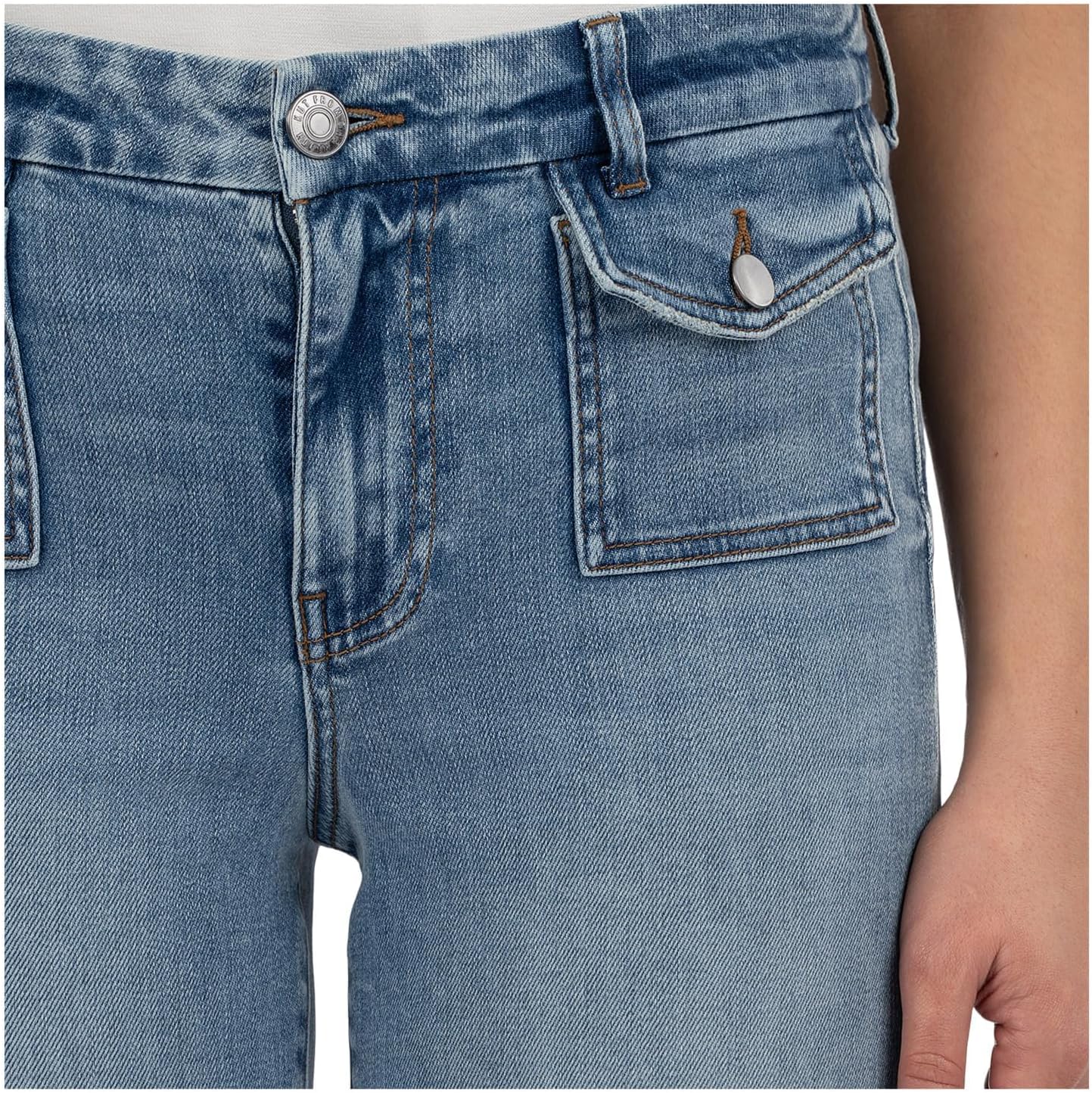 KUT from the Kloth Womens Kelsey High Rise Ankle Flare Clean Hem