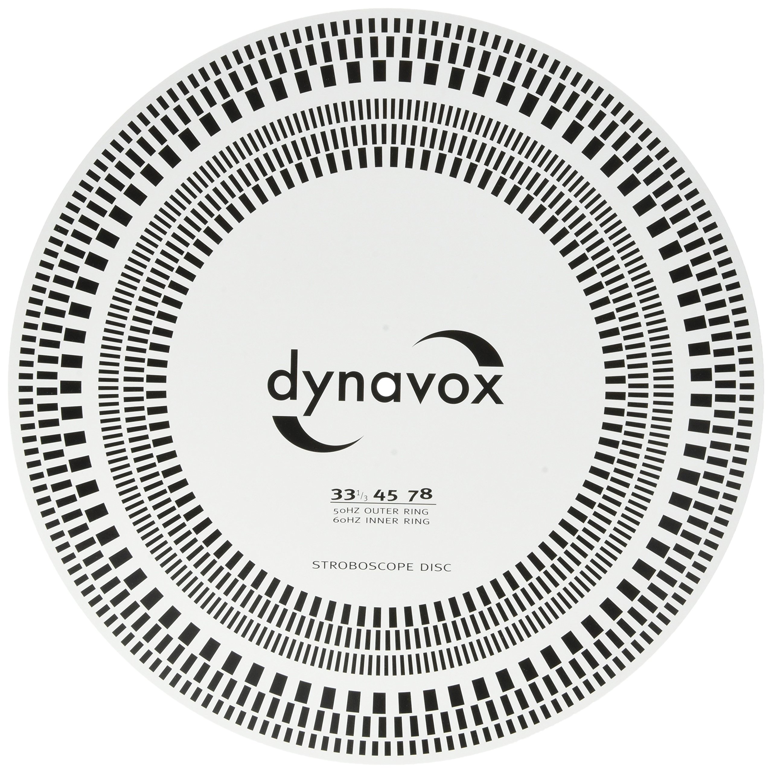 Dynavox Gabarit de réglage pour tête de lecture/disque stroboscopique 206800