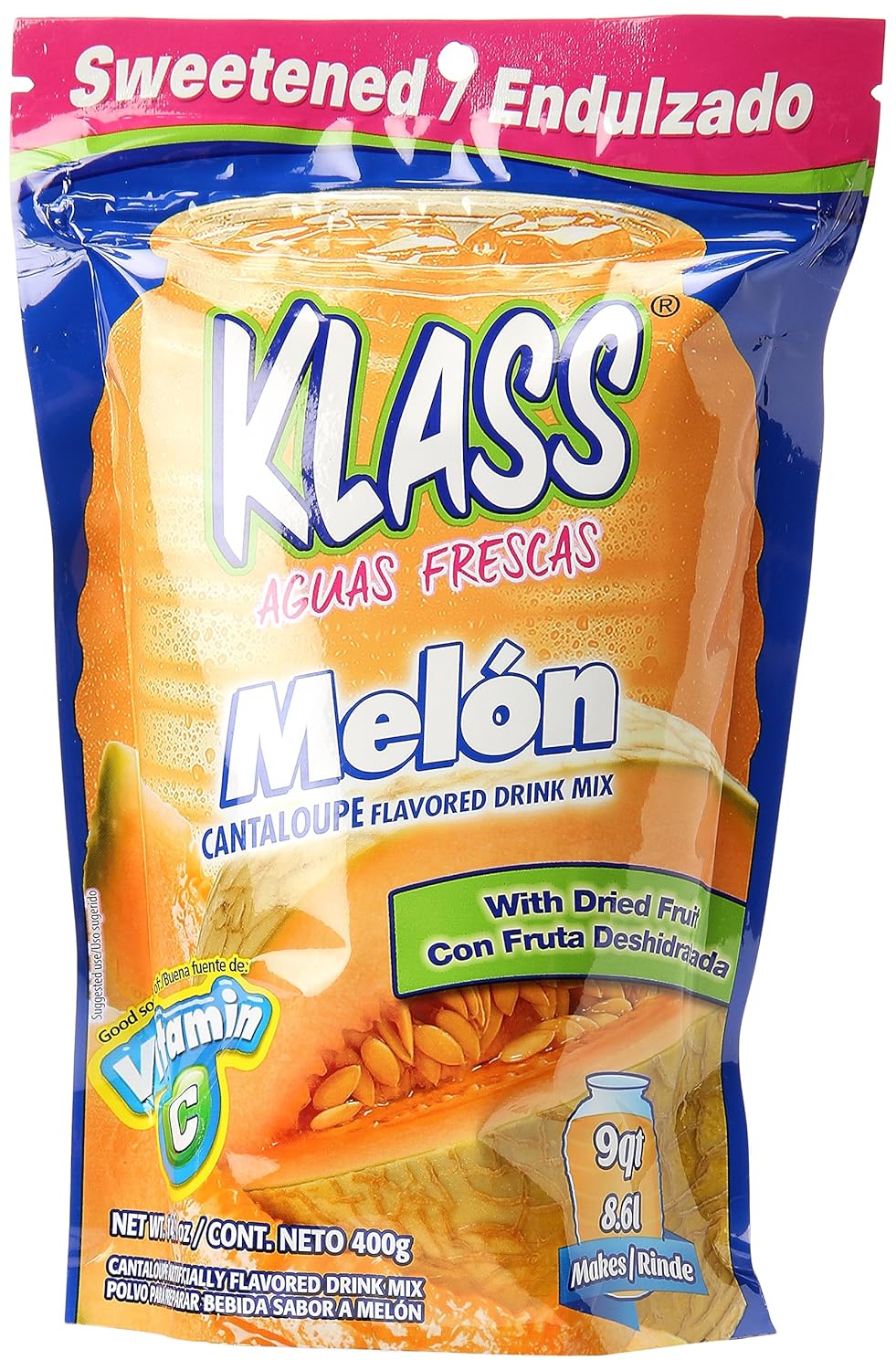 Klass Listo Melon Cantaloupe, 14.1 OZ Powdered Soft