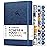 Clever Fox Fitness & Food Journal - Nutrition & Workout Planner for Women & Men - Diet & Gym Exercise Log Book with Calendars, Diet & Training Trackers - Undated, A5 Size, Hardcover (Mystic Blue)