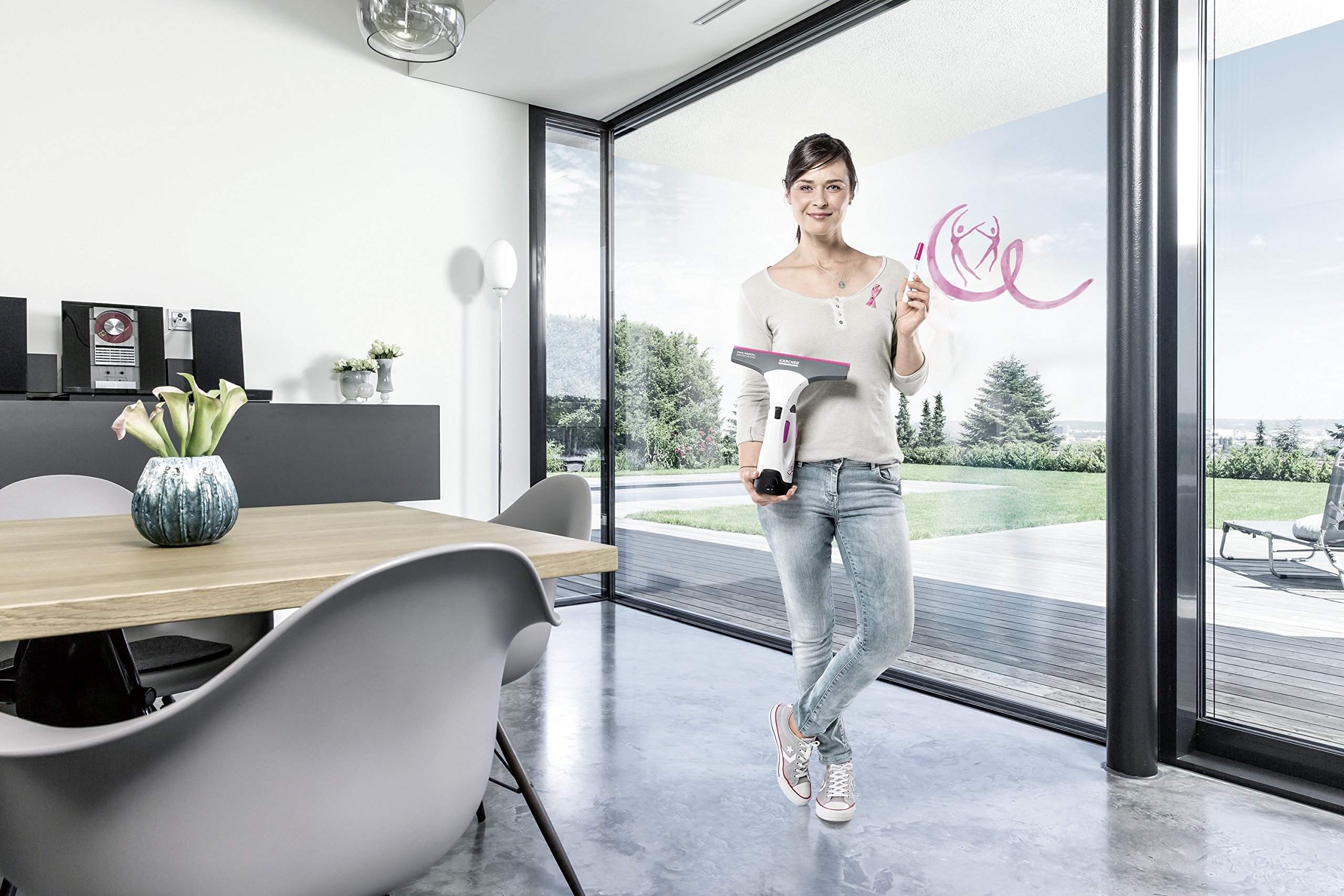 Kärcher 1.633–427.0 fenêtre Aspirateur WV 2 Premium Pink Ribbon