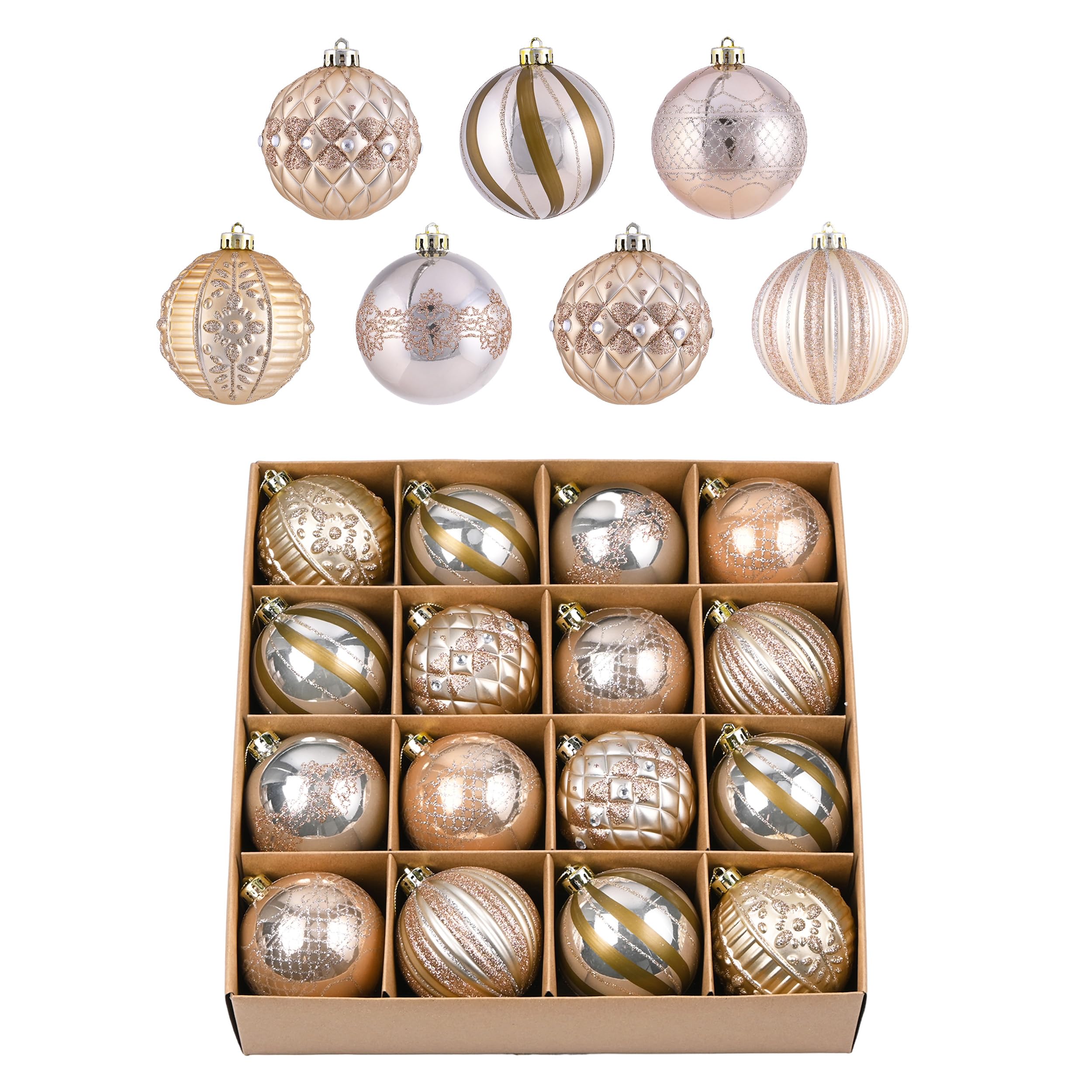 Valery Madelyn クリスマス オーナメント 60個入りセット