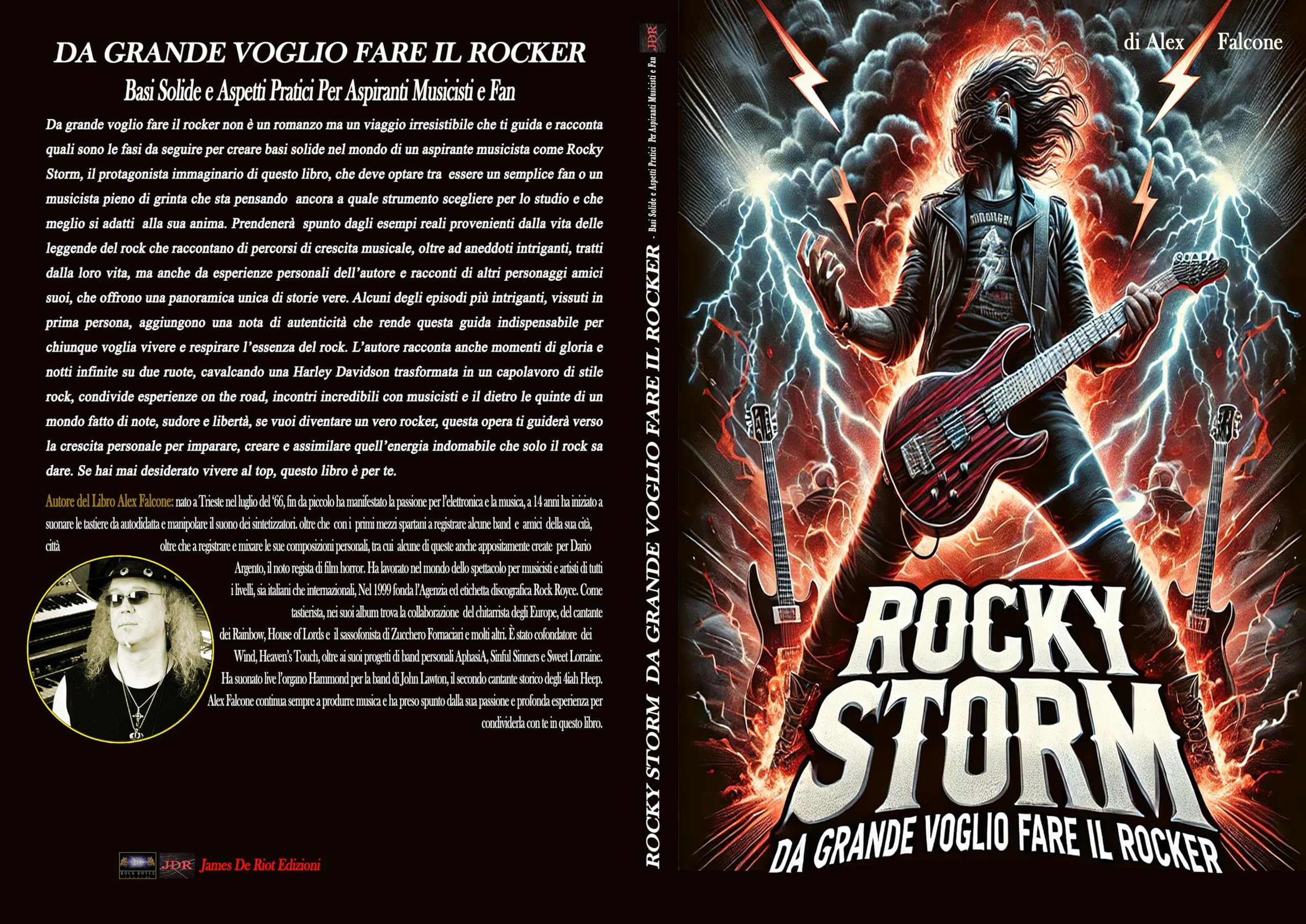 Livre ROCKY STORM guide complet de musique rock avec les bases théoriques pour guitariste débutant