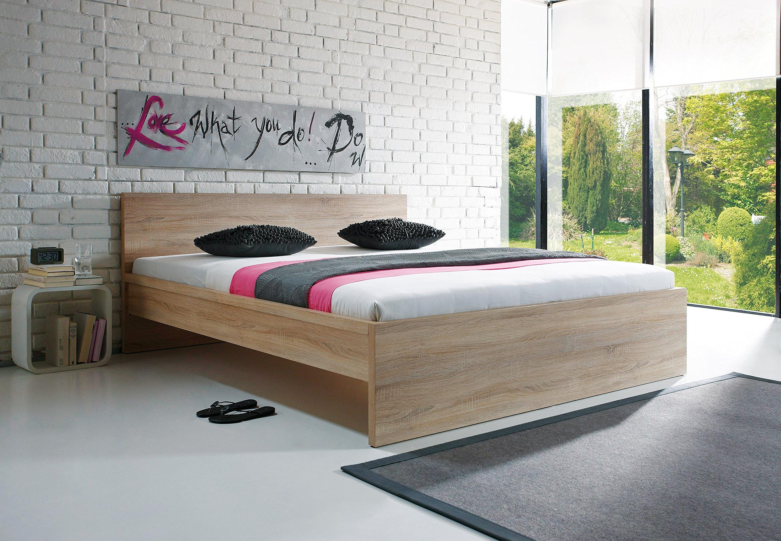 AVANTI TRENDSTORE - Melli - Struttura letto, disponibile in 3 diverse misure e 2 diversi colori (Marrone, 180x200 cm)