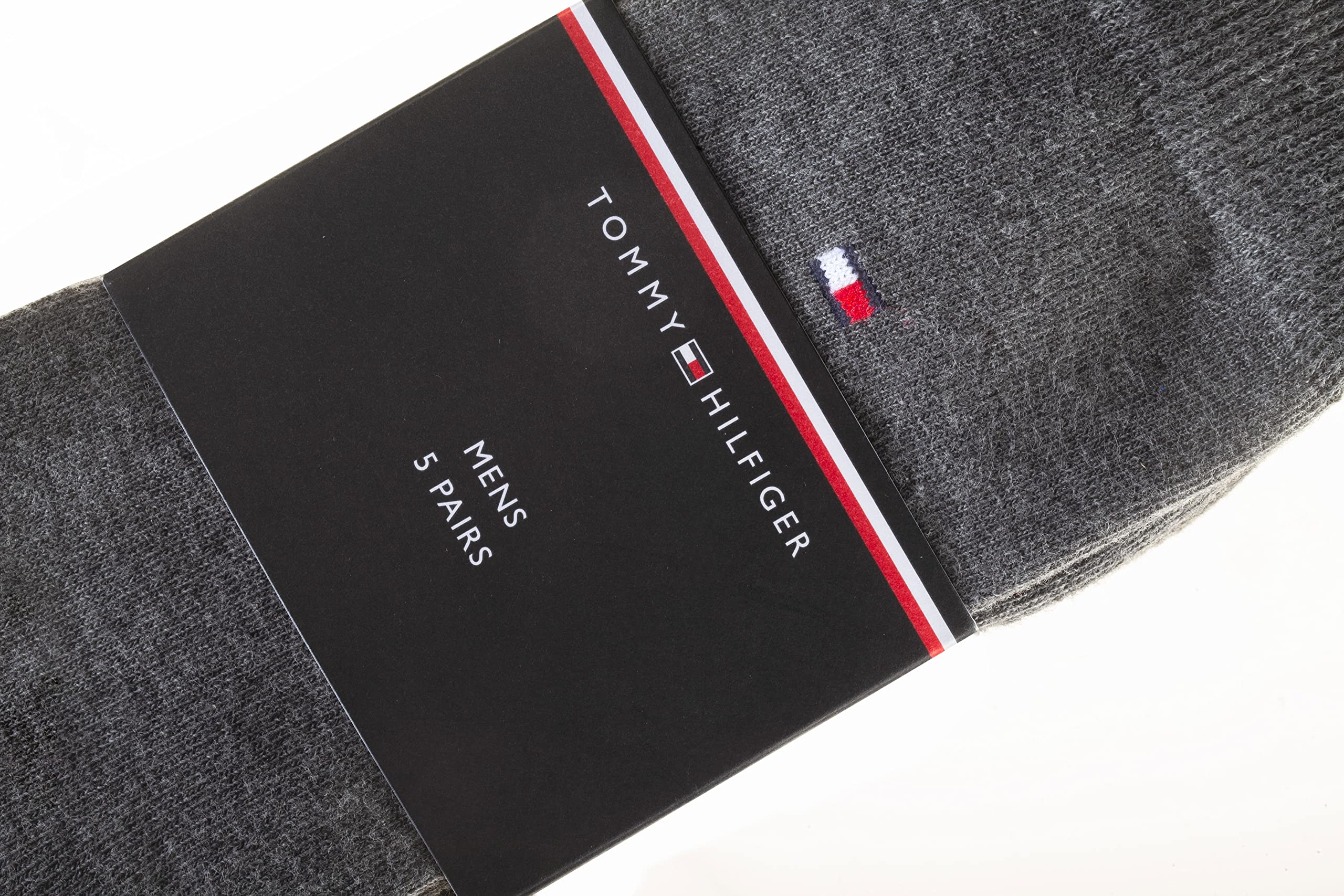 Tommy Hilfiger Lot de 5 paires de chaussettes classiques décontractées pour homme