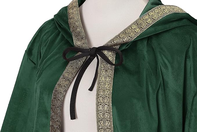 Aibyks Costumes Cosplay Pour Femme Vampire,Déguisement D'halloween - Robe Cape Médiévale Robe à