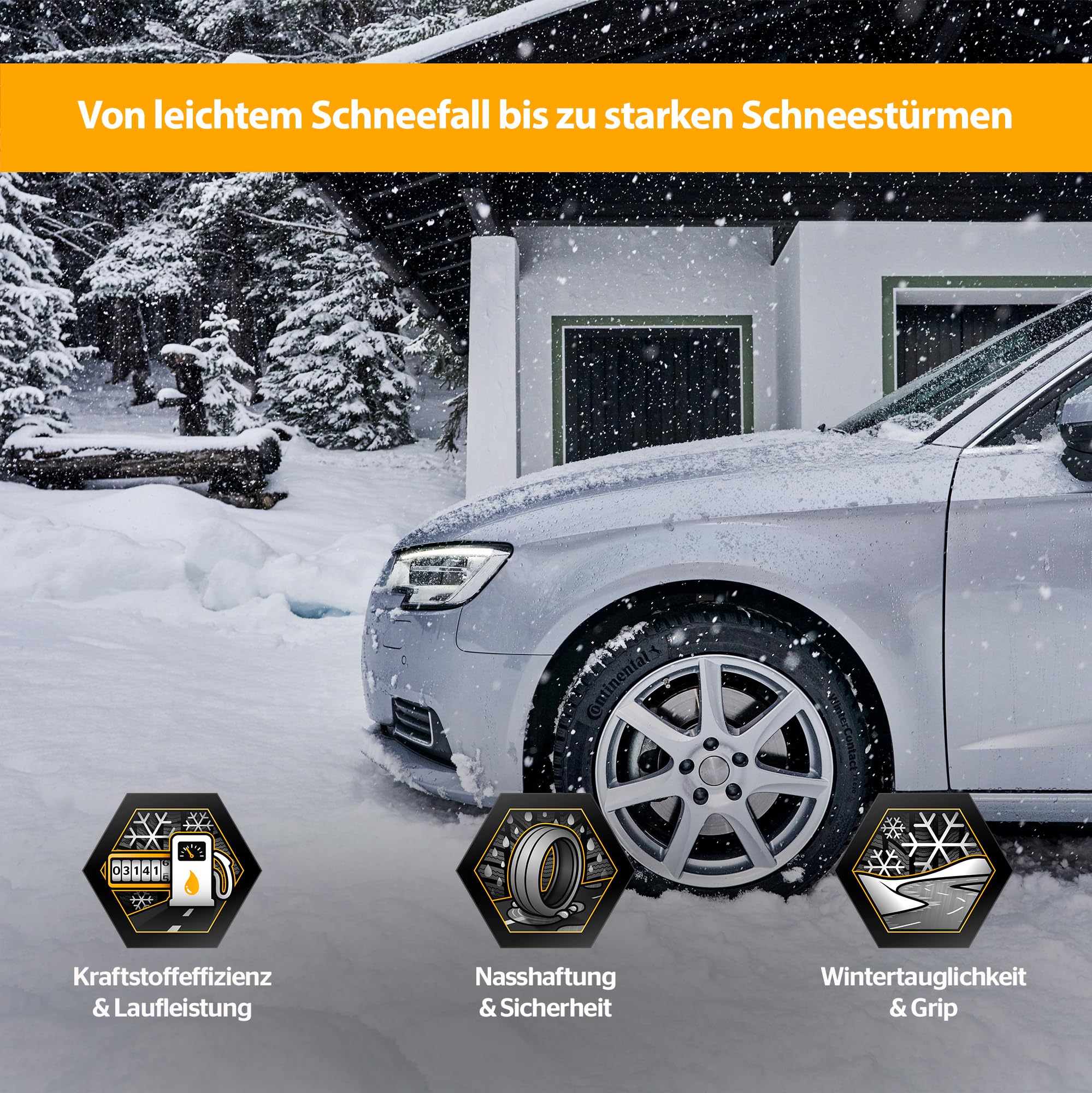 CONTINENTAL - WinterContact TS 870-225/50 R 17-98V/C/B/70dB - Winterreifen