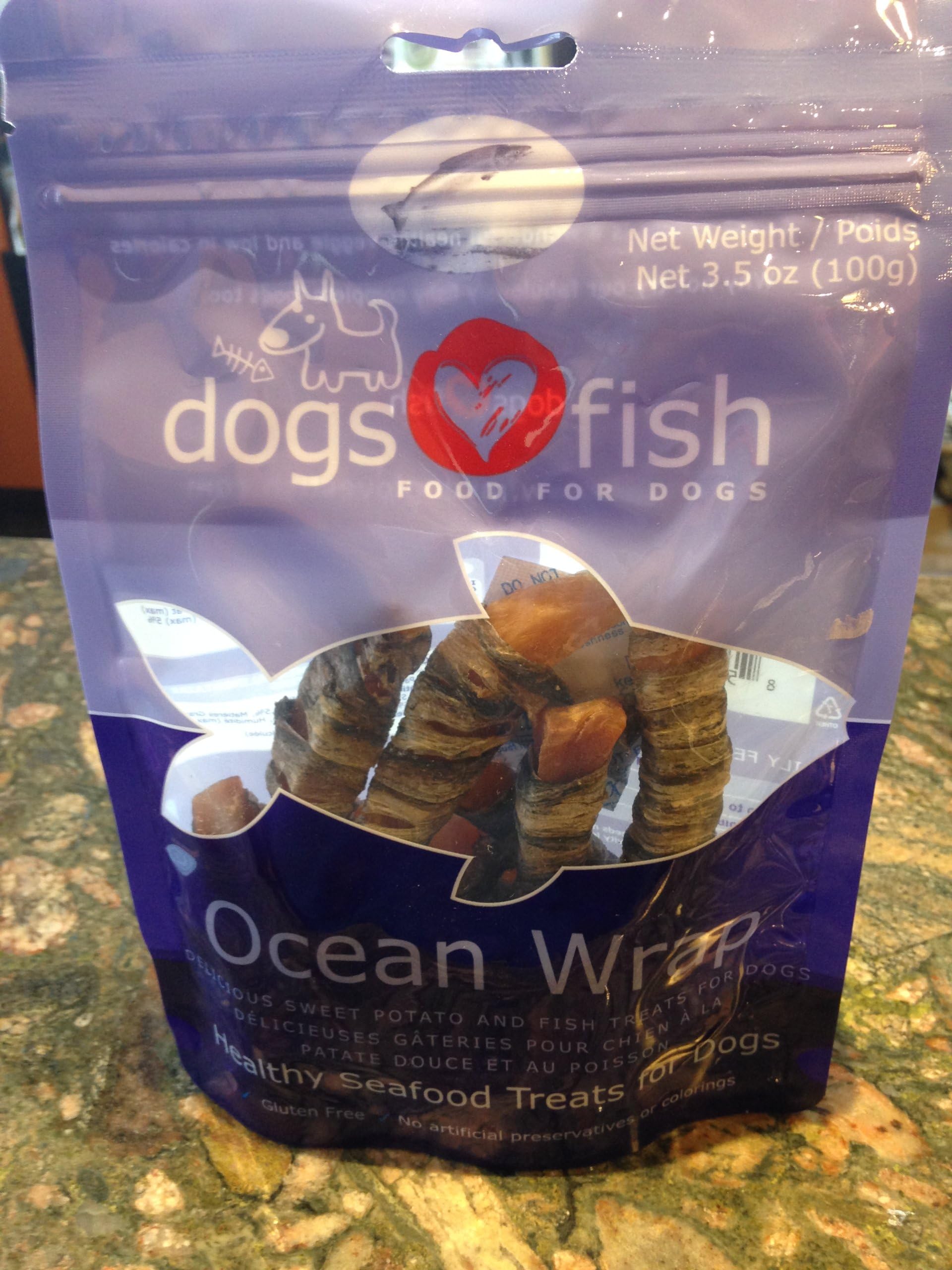 Dogs Love Fish Sweet Potato Ocean Wrap 3.5oz