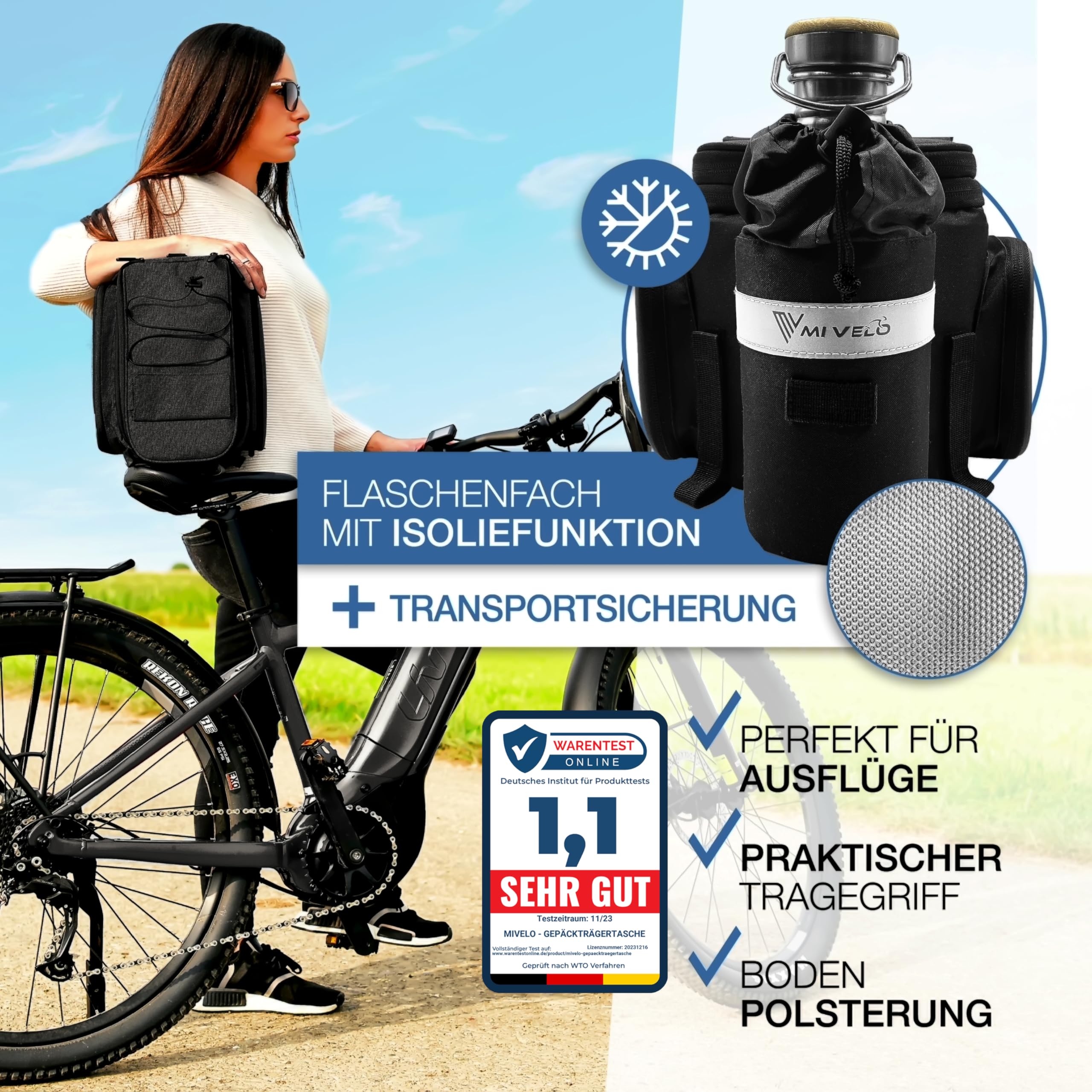MIVELO Fietstas Bagagedrager - Geïsoleerd kopen