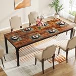 Tribesigns Dining Table for 6-8 Person, 78 inch Long Rectangular Kitchen Dining Table for Living Room and Dining Room, 78.7 x 27.5 x 29.5 Inches(Only Table)