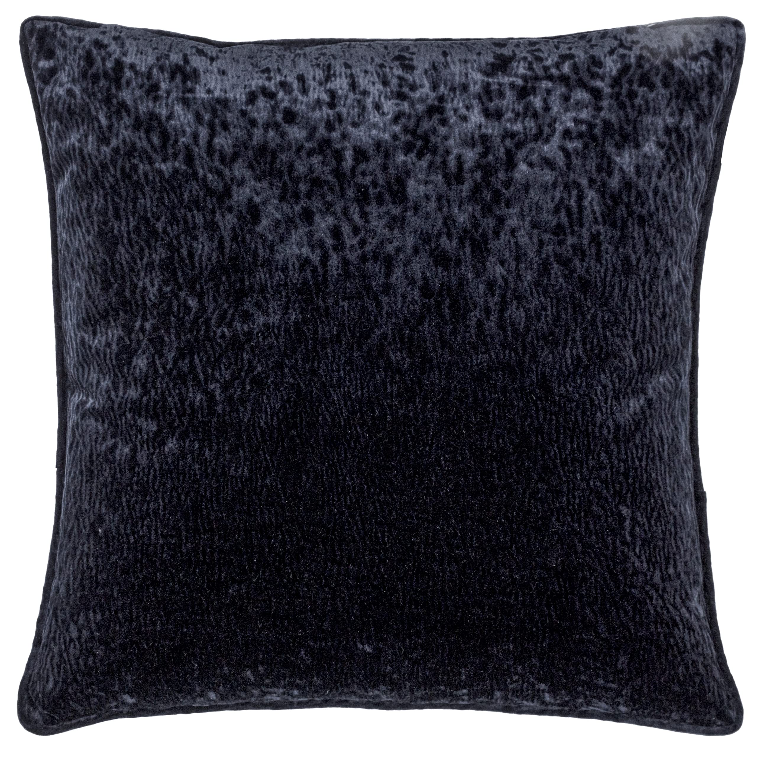 Cuscino Velluto Jacquard Paoletti Con Foglie Di Bambù E Uccellini - 50x50 - Morbido E Resistente