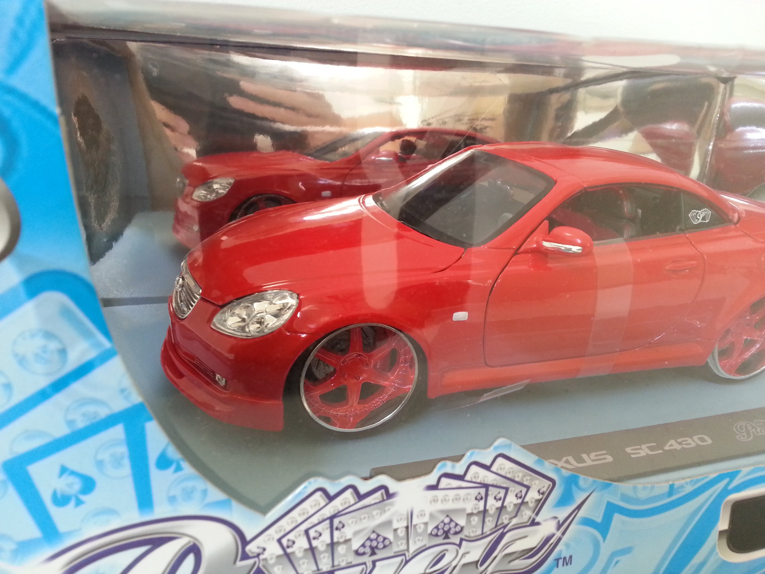 Playerz Luxury Diecast Collection - Red Lexus SC 430 1/18 : Amazon
