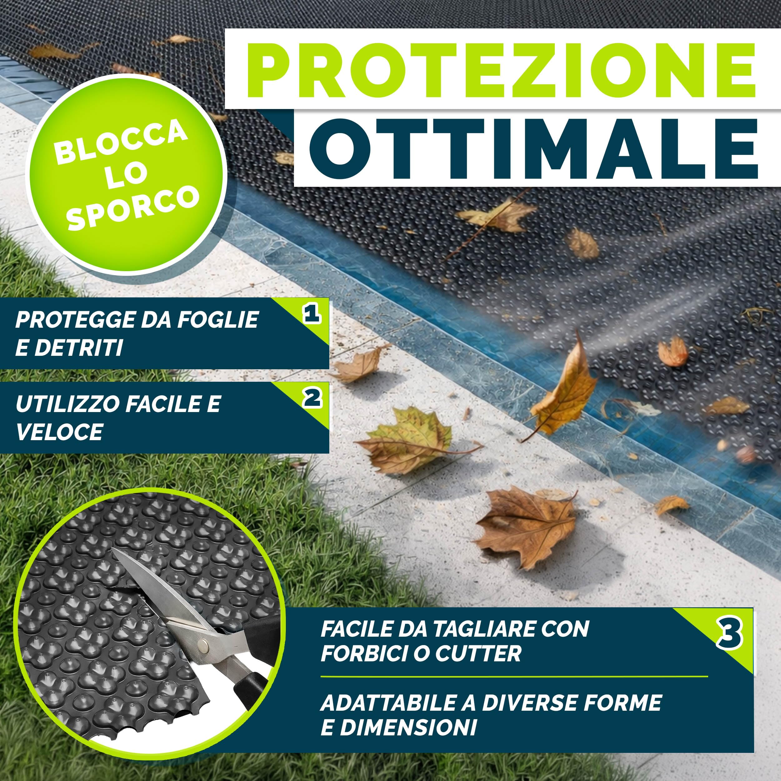 tillvex® Elite Telone Solare per Piscina 400 µm | Rettangolare 549 x 274 cm | Pellicola Termica Ritagliabile ProHeat QB4 | Copertura Solare per Riscaldamento dell'Acqua | ProHeat QB4 Telone di copertura solare di alta qualità, per riscaldamento dell'acqua