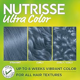 Garnier Hair Color Nutrisse Ultra Color Nourishing Creme, DN1 Light Cool Denim (Blue Orchid) Permanent Hair Dye, 2 Count (Packaging May Vary)
